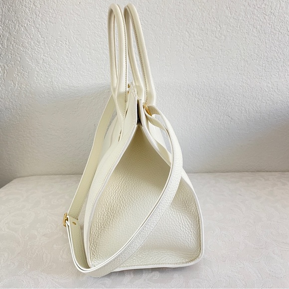 Jimmy choo white leather 2 way tote - Picture 4 of 11